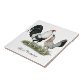 銀製のDuckwing Gamefowl タイル (側面)