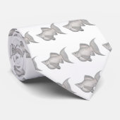 銀製のLyretailの気球のモーリーのタイ ネクタイ (ロール)