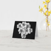 銀製のPosyの花のメッセージカード カード (黄色い花)