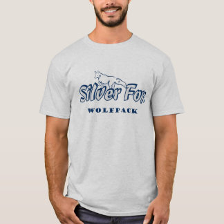 銀製キツネWolfpack Tシャツ