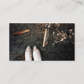 銀製サケまたは銀鮭の捕獲物 名刺 (裏面)