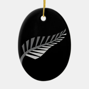 銀製シダの素晴らしいニュージーランドのイメージ セラミックオーナメント