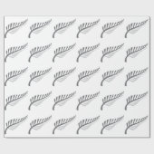 銀製シダの素晴らしいニュージーランドのイメージ ラッピングペーパー (フラット)