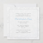 銀製スクロール男の子の《キリスト教》洗礼式や命名式の招待状 招待状 (裏面)