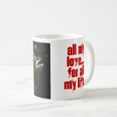 銀製スリッパ コーヒーマグカップ (正面右)