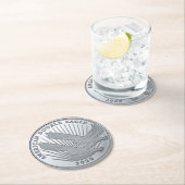 銀製ダブルイーグルコイン ラウンドペーパーコースター (インサイチュ)