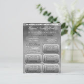 銀製ビジネスか企業のなw/Raffle インビテーションポストカード (スタンド正面)