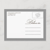 銀製フラットウェア | リハーサルディナー招待状 インビテーションポストカード (裏面)