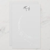 銀製一角文房具 便箋 (正面/裏面)