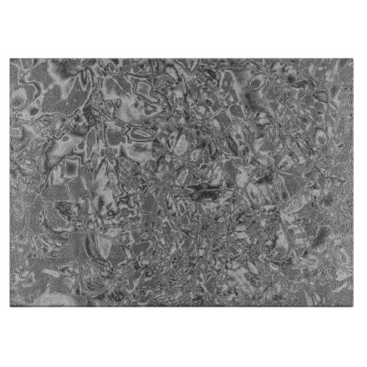 銀製及び灰色の芸術のまな板 カッティングボード (正面)