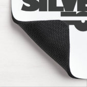 銀製孤のロゴ マウスパッド (コーナー)