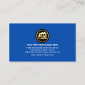 銀製手利具用スプロケット 名刺 (裏面)