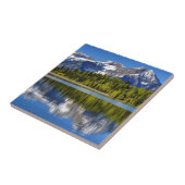 銀製湖の平たい箱に反映されるMt. Timpanogos タイル (側面)