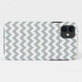 銀製灰色のシェブロンのiPhone 5/5Sの場合 Case-Mate iPhoneケース (裏面(横))