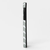 銀製灰色のシェブロンIphone 5の例 Case-Mate iPhoneケース (裏面/左)