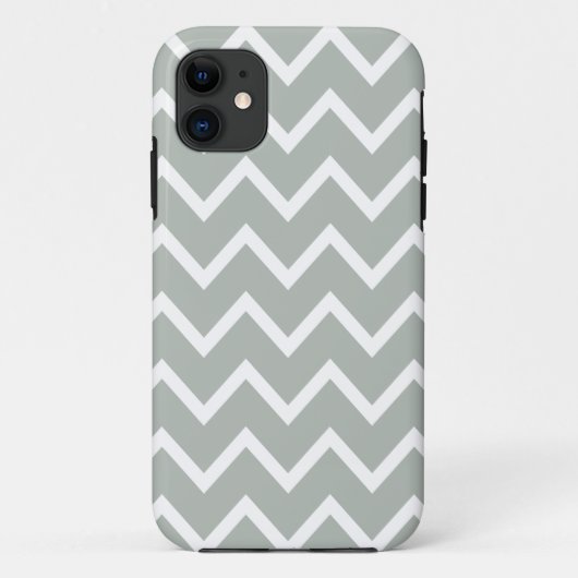 銀製灰色のシェブロンIphone 5の例 Case-Mate iPhoneケース (裏面)