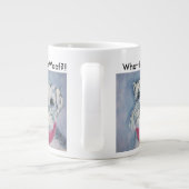 銀製灰色の菓子のシュナウツァー ジャンボコーヒーマグカップ (裏面)