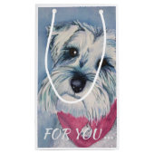 銀製灰色の菓子のシュナウツァー スモールペーパーバッグ (裏面)