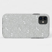 銀製灰色の葉パターンiPhone 5の場合 Case-Mate iPhoneケース (裏面(横))