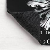 銀製灰色の蝶 マウスパッド (コーナー)