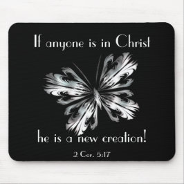 銀製灰色の蝶 マウスパッド