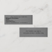 銀製灰色のSnakeskinの専門のプリント スキニー名刺 (正面/裏面)