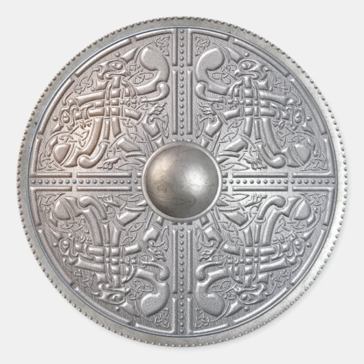 銀製盾14 ラウンドシール (正面)