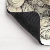 銀製米国の硬貨 マウスパッド (コーナー)