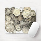銀製米国の硬貨 マウスパッド (マウス)