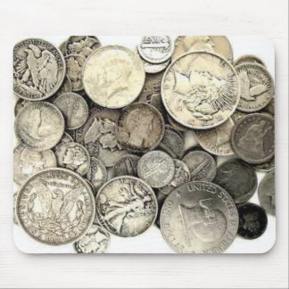 銀製米国の硬貨 マウスパッド