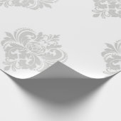 銀製結婚式のオーナメントのダマスク織35 ラッピングペーパー (角)