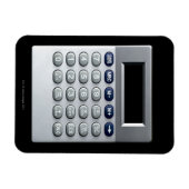 銀製計算機 マグネット (横)