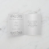 銀製記念日のサンキューカード サンキューカード (内部)