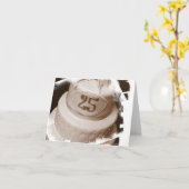 銀製記念日のメッセージカード カード (黄色い花)