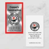 銀製金物施工建築物 名刺 (正面/裏面)