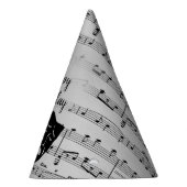 銀製音楽および劇場のマスクの誕生日 パーティーハット (右)