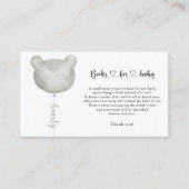 銀製風船のベビーチケット用の本 エンクロージャーカード (正面)