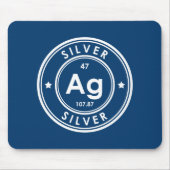 銀要素ブルーマウスパッド マウスパッド (正面)