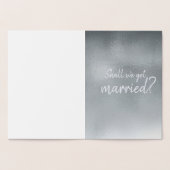 銀象とハートの結婚 箔カード (内部)