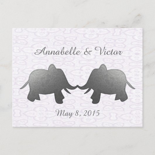 銀象 – 白 ポストカード (正面)