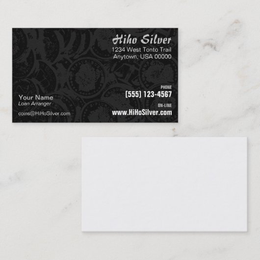 銀貨の名刺 名刺 (正面/裏面)
