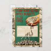 銀貨を郵便局で弾丸に ポストカード (正面/裏面)