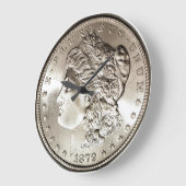 銀貨時計 ラージ壁時計 (傾斜)