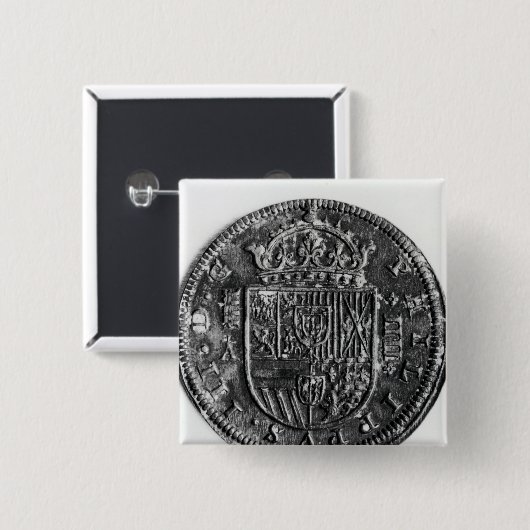 銀貨 缶バッジ (正面&裏面)