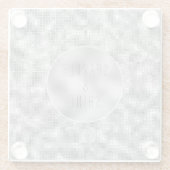 銀輝き ガラスコースター (裏面)