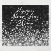 銀輝く新年 スパークリングワインラベル (シングルラベル)