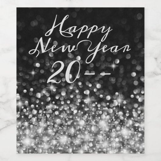 銀輝く新年 ワインラベル (シングルラベル)