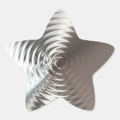 銀輝く星 星シール (正面)