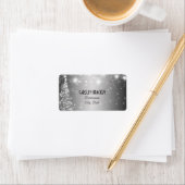 銀輝エレガントく星クリスマスツリー ラベル (インサイチュ)