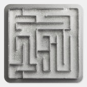 銀迷路 スクエアシール (正面)